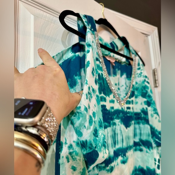 NWOT JUICY COUTURE Rhinestone Cold Shoulder Blouse - Picture 5 of 6